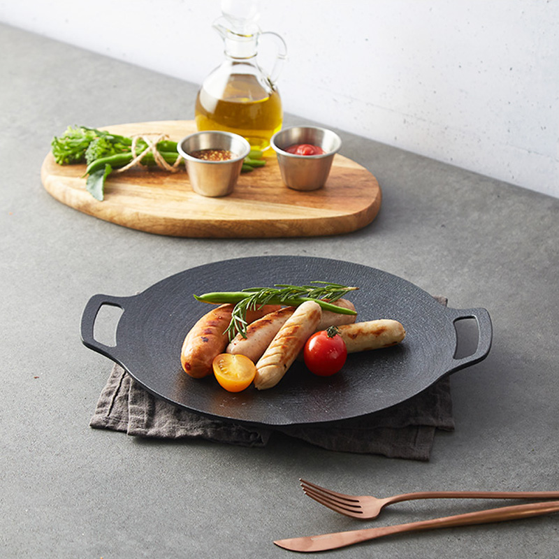 Oic 인덕션IH 가마 그리들 33cm인덕션불판 솥뚜껑불판 고기불판 구이팬 캠핑불판 캠핑그리들 39,900원