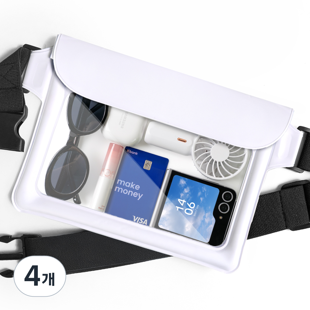 누아트 3중잠금 핸드폰 물놀이 방수팩 크로스 힙색 39,600원