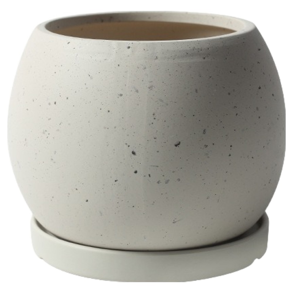 탑피아 북유럽 도자기 실내 화초 화분 + 트레이 세트, 화이트, 1세트 18,100원