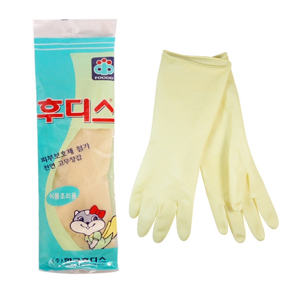 후디스 고무장갑 아이보리 식품조리용  식품용고무장갑  200개 230,000원