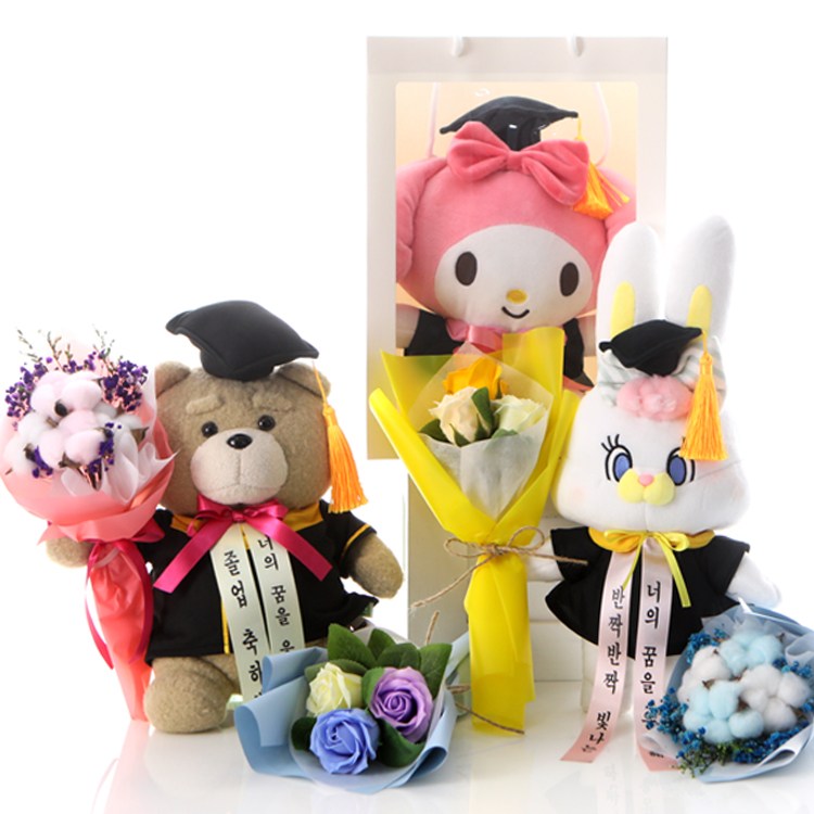 학사모 인형 꽃다발 졸업식 입학식 유치원 19곰테드 마이멜로디 리코인형 27,900원