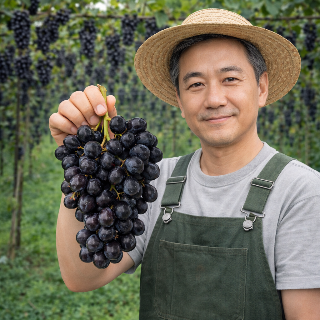 프리미엄 블랙포도 블랙세이블포도, 1개, 2kg 24,500원