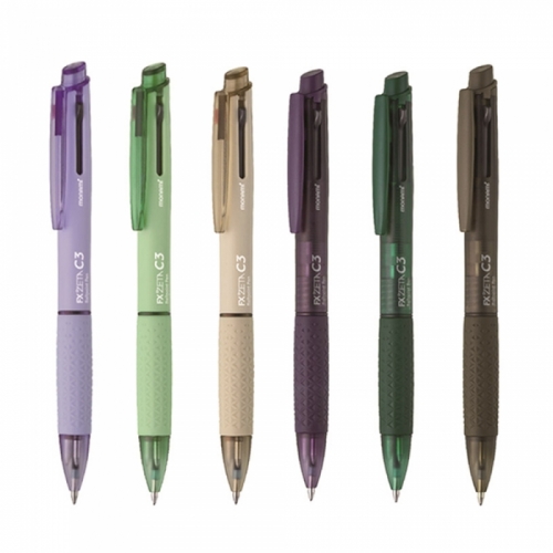 모나미 FX ZETA C3 3색 볼펜 낱개 0.38mm 0.5mm 0.7mm 에프엑스 제타 유성볼펜 다색 볼펜 고무그립 노크타입 클립장착 14,890원