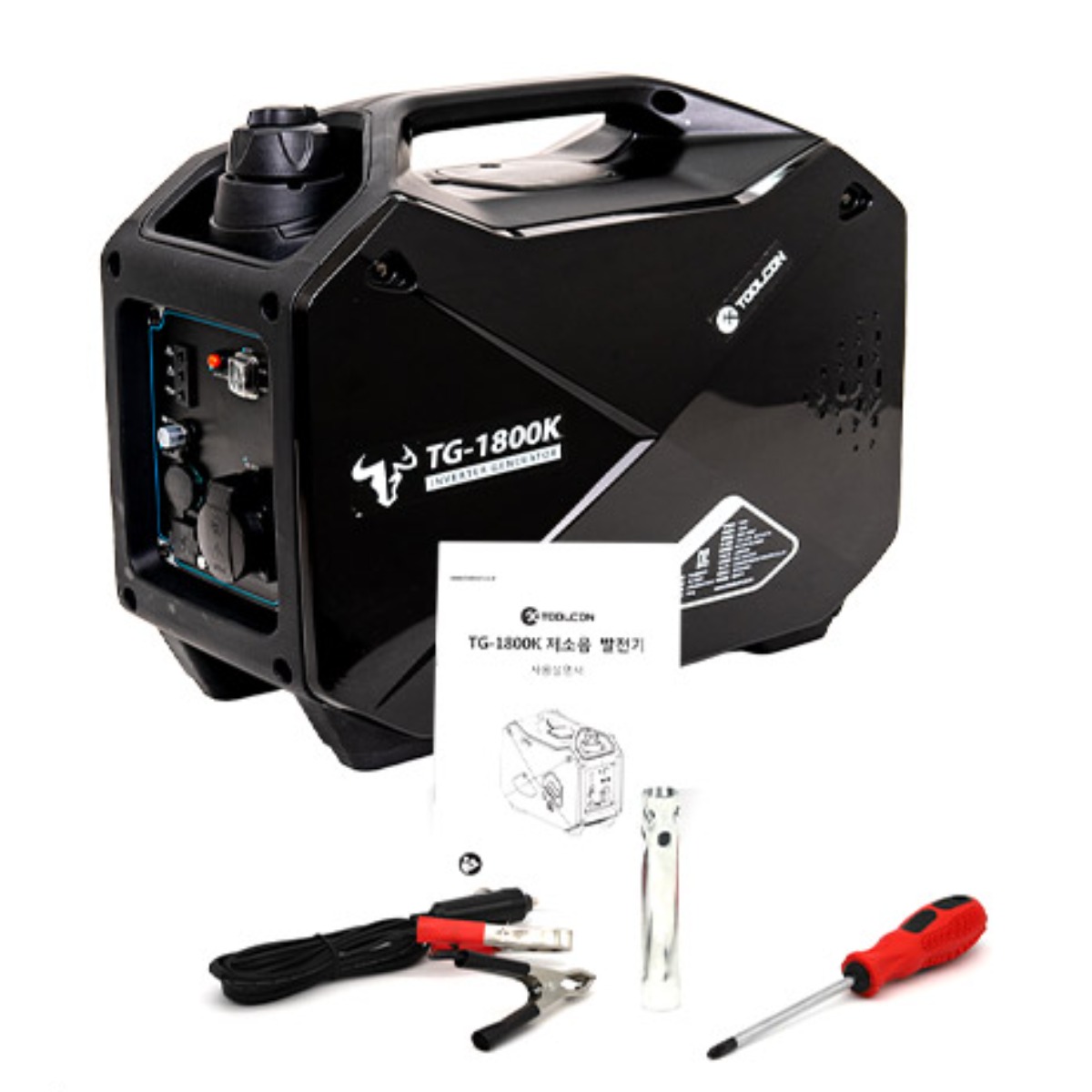 툴콘 1.5kW 소형 캠핑 휴대용 무소음 이동식 저소음 발전기 TG-1800K, 1개 444,990원