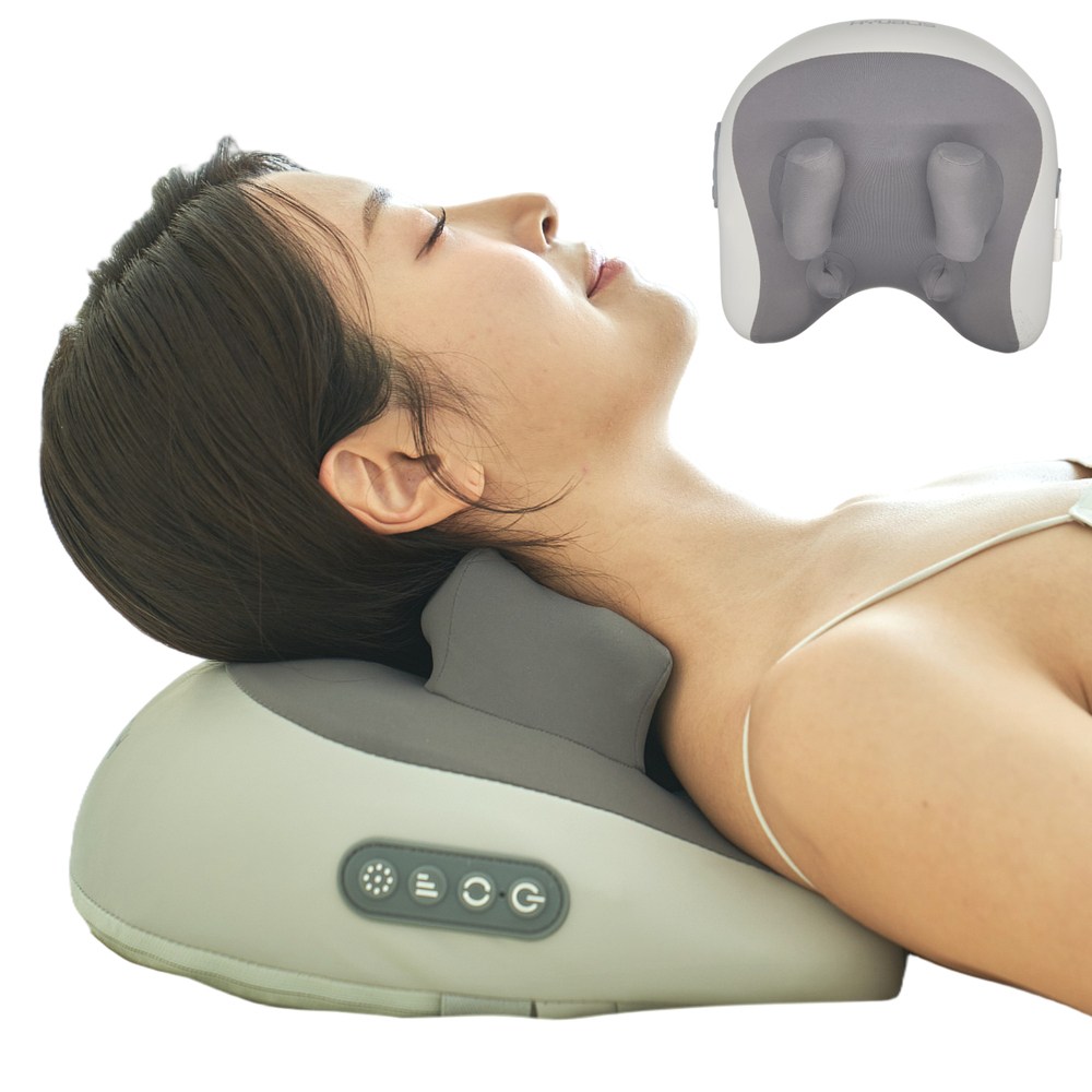 휴리아 목 어깨 안마 엑스 찜질 베개 마사지기 무선 온열 지압 승모근 89,800원