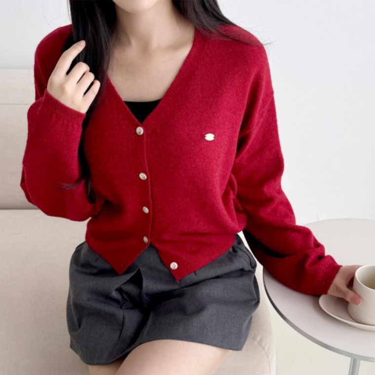 브이넥가디건 기본가디건 브이넥 데일리 가디건 여성 베이직 50,970원