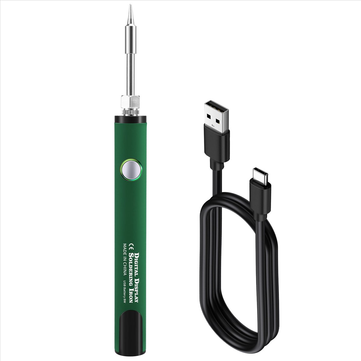 510 스레드 미니 납땜 인두 키트 납땜 인두 팁이있는 3 기어 가변 전압 650mAh USB 충전식 9,140원