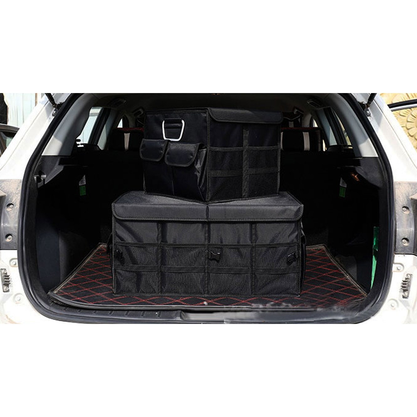 접이식 차량용 트렁크 수납함 정리함 세차용품 공구 캠핑용품, 블랙 58,800원