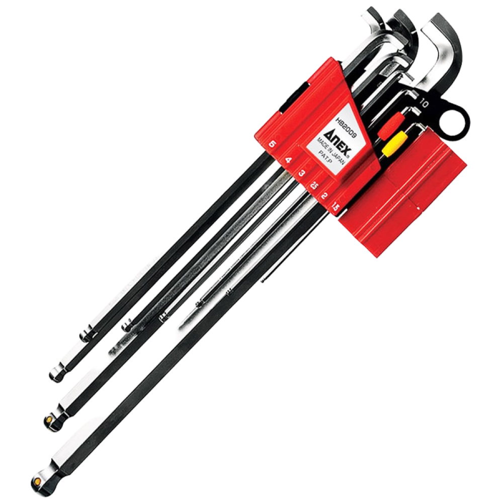 ANEX 아넥스 볼렌치세트 9PCS HB-2009 숏타입 자석홀더 포함, 1개 53,820원