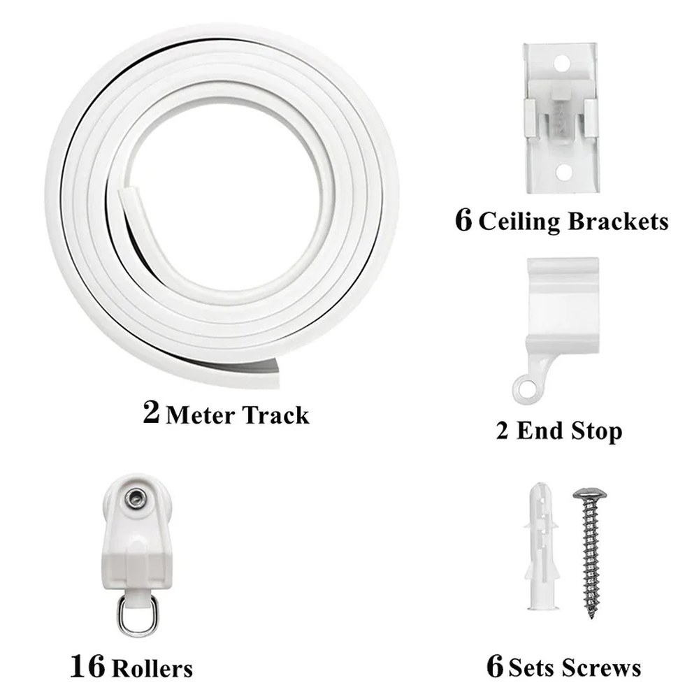 2356M 구부릴 수있는 커튼 트랙 침실 발코니 욕실 유연한 자동 룸 디바이더 홈 창 장식 액세스 14,700원