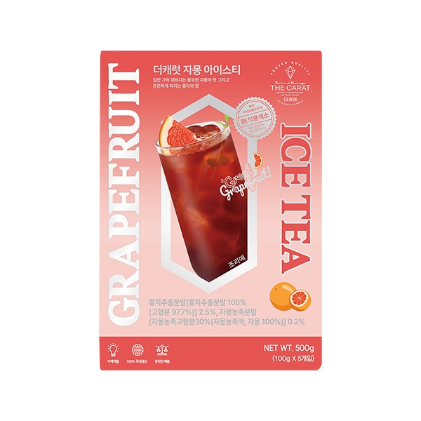 더캐럿 자몽 아이스티 500g I 카페용 음료베이스 파우더, 자몽블렌디드,스무디,아이스티 전용 269,350원