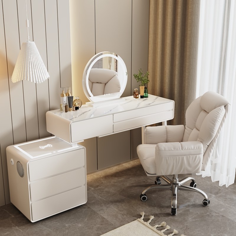 수납형 조립식 3/6단서랍 ㄱ자 led 화장대세트 488,700원