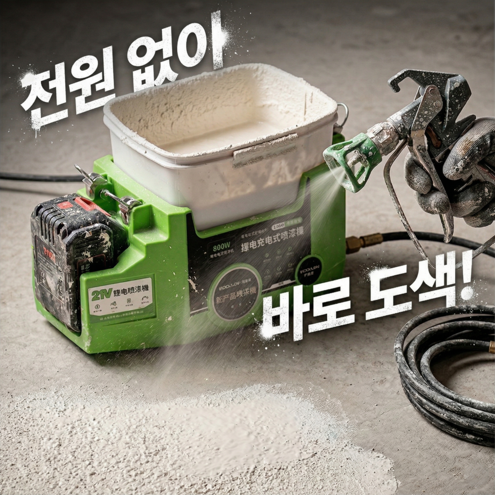 수아파파 에어리스 후끼 도장기 무선 페인트 소형 스프레이건 뿜칠 분사기 분무기 무늬 라텍스 489,000원