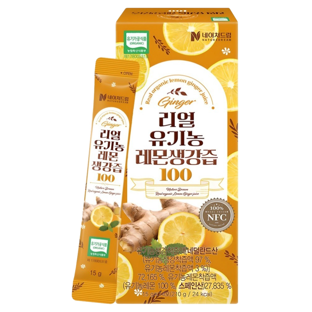 네이처드림 리얼 유기농 레몬생강즙 100, 210g, 1개 8,800원