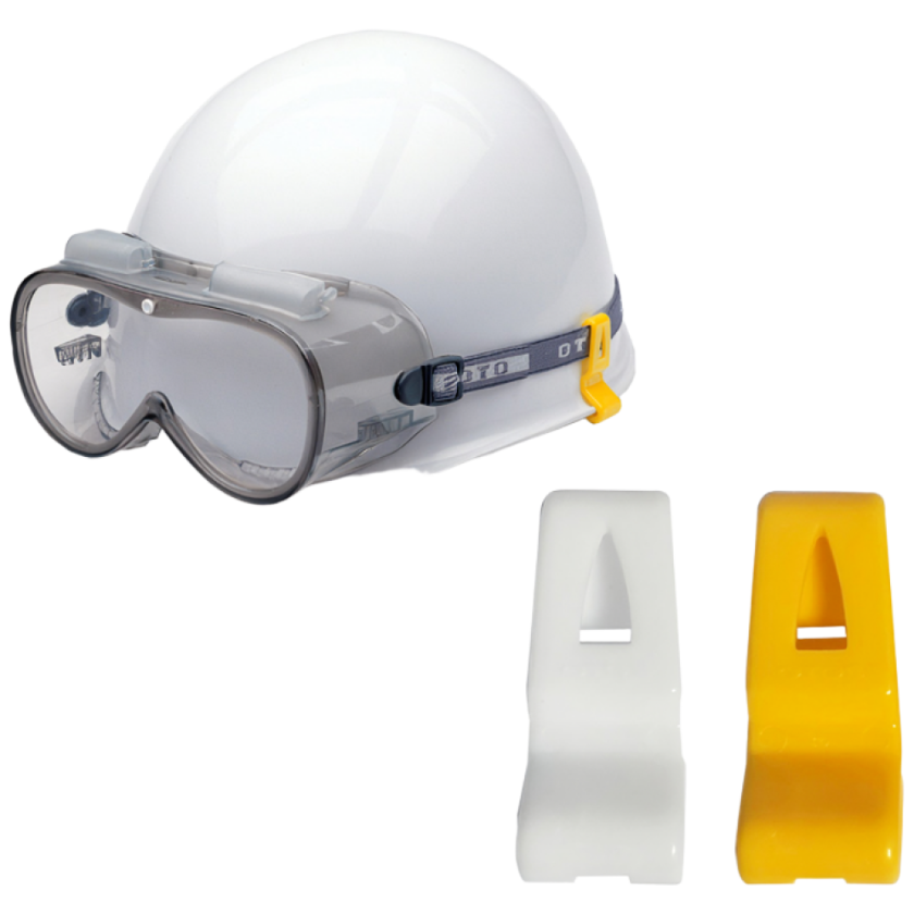 오토스 안전모 고정 밴드 클립 고글 MP형 산업용 보안경 작업용 현장 작업자 1,650원