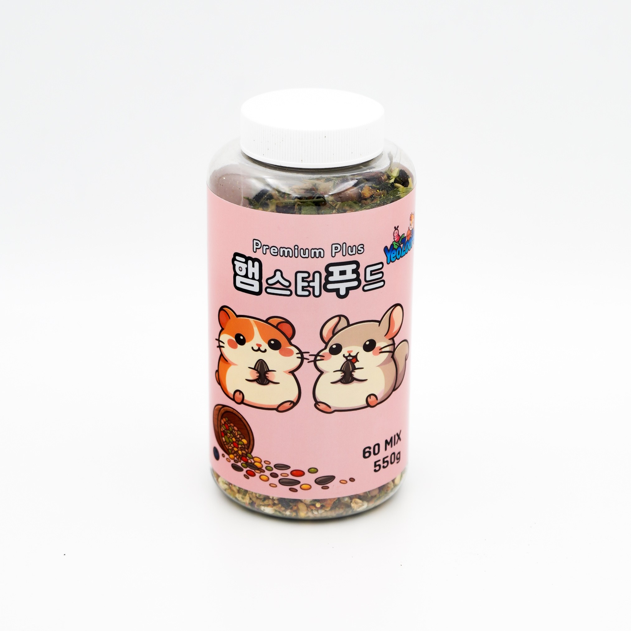 여주펫 프리미엄 60가지 곡물 햄스터푸드, 1개, 550g 10,940원