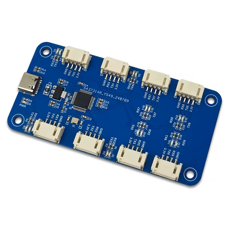 USB to 8채널 TTL 시리얼 모듈(Type-C) CH348Q 6Mbps, 1개, CH348Q_TTL_X8 25,000원