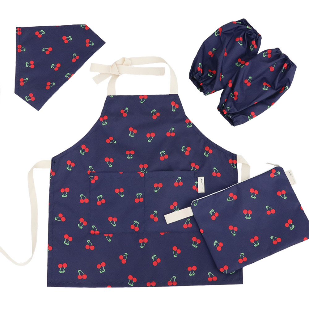 세맘스 아동용 비벨라 체리 방수앞치마 + 두건 + 토시 + 파우치 세트 23,320원
