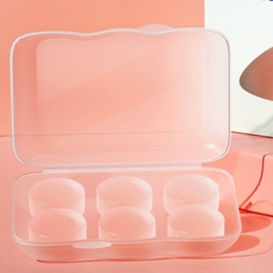 누비나 수면용 실리콘머드 이어플러그 성형가능 방수 방음 세척가능 귀마개 6p 세트 핑크, 1세트 6,900원