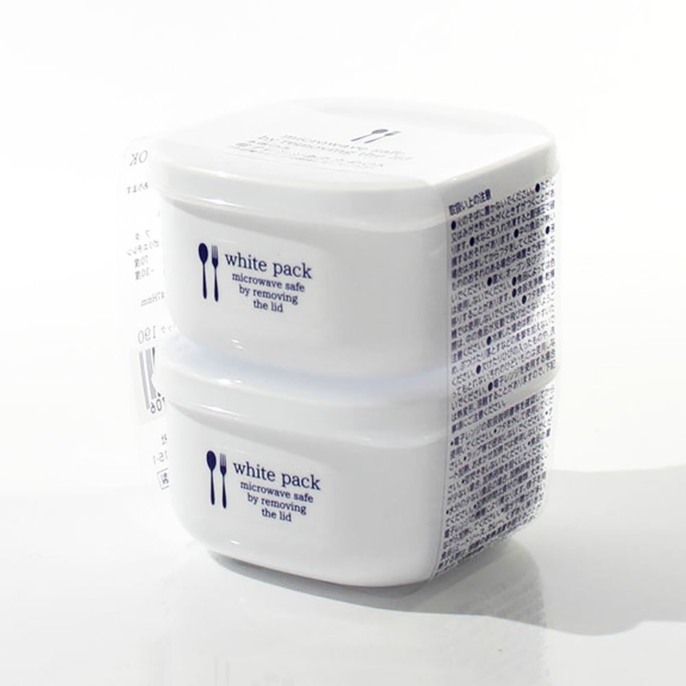 믿고 사용하는 MADE IN JAPAN 사각 플라스틱 식품용 밀폐통 용기 190ml, 190ml 단품 2개, 2세트 7,900원