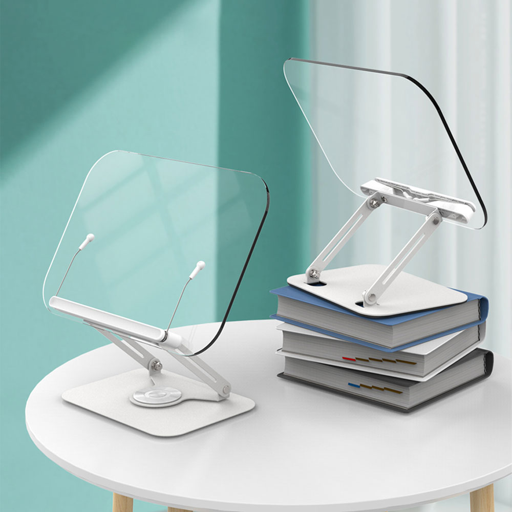 크리브리즈 360도회전 높이각도조절 접이식 투명 독서대 19,500원