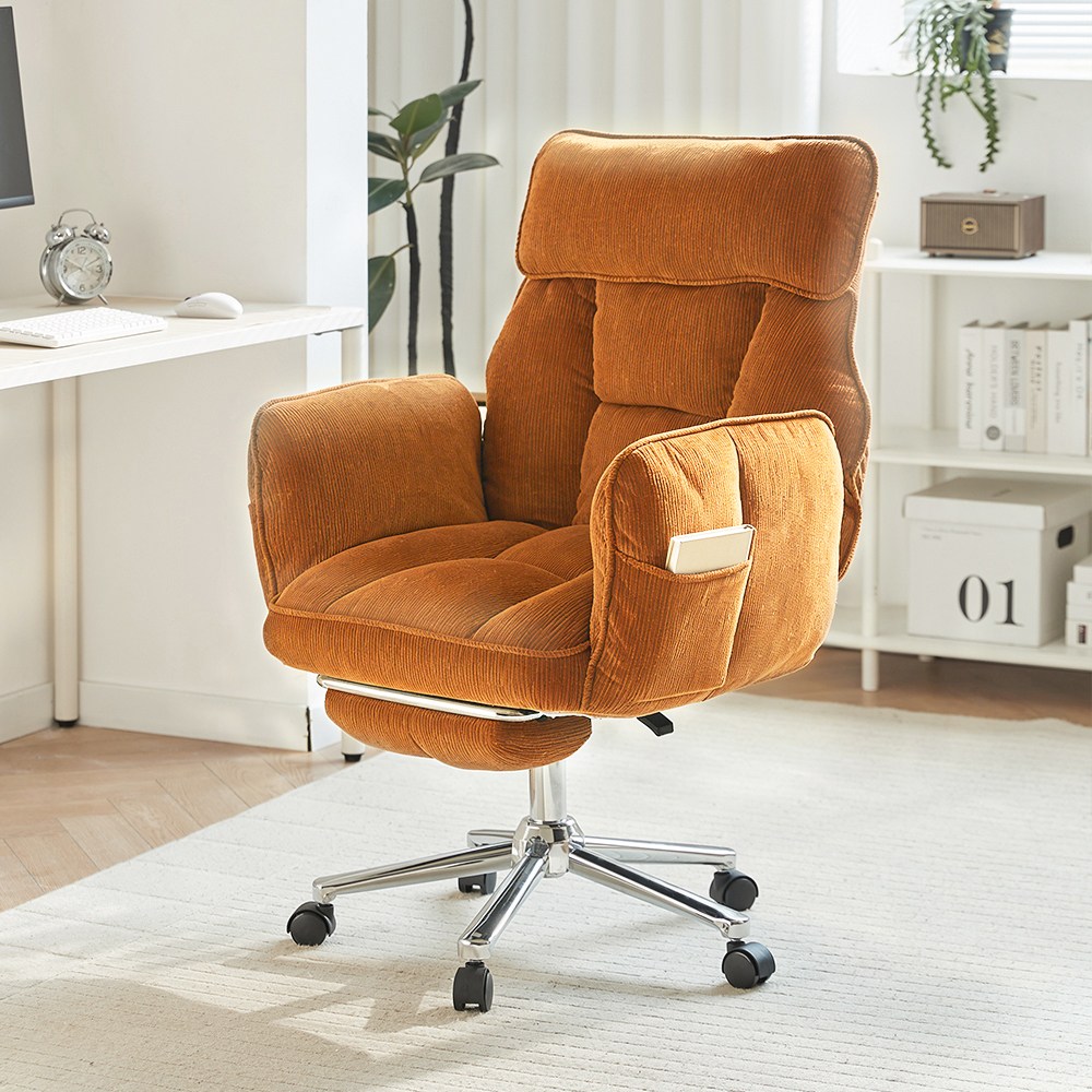 투에스리빙 베어허그 리클라이너 컴퓨터 의자, 빈티지 오렌지 109,000원