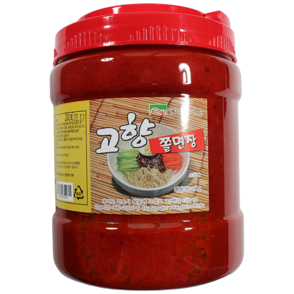 고향식품 옛맛 고향 쫄면장 2kg 1박스 (6개) 대용량 냉면비빔장 비빔소스 양념장 쫄면양념 소스 73,000원