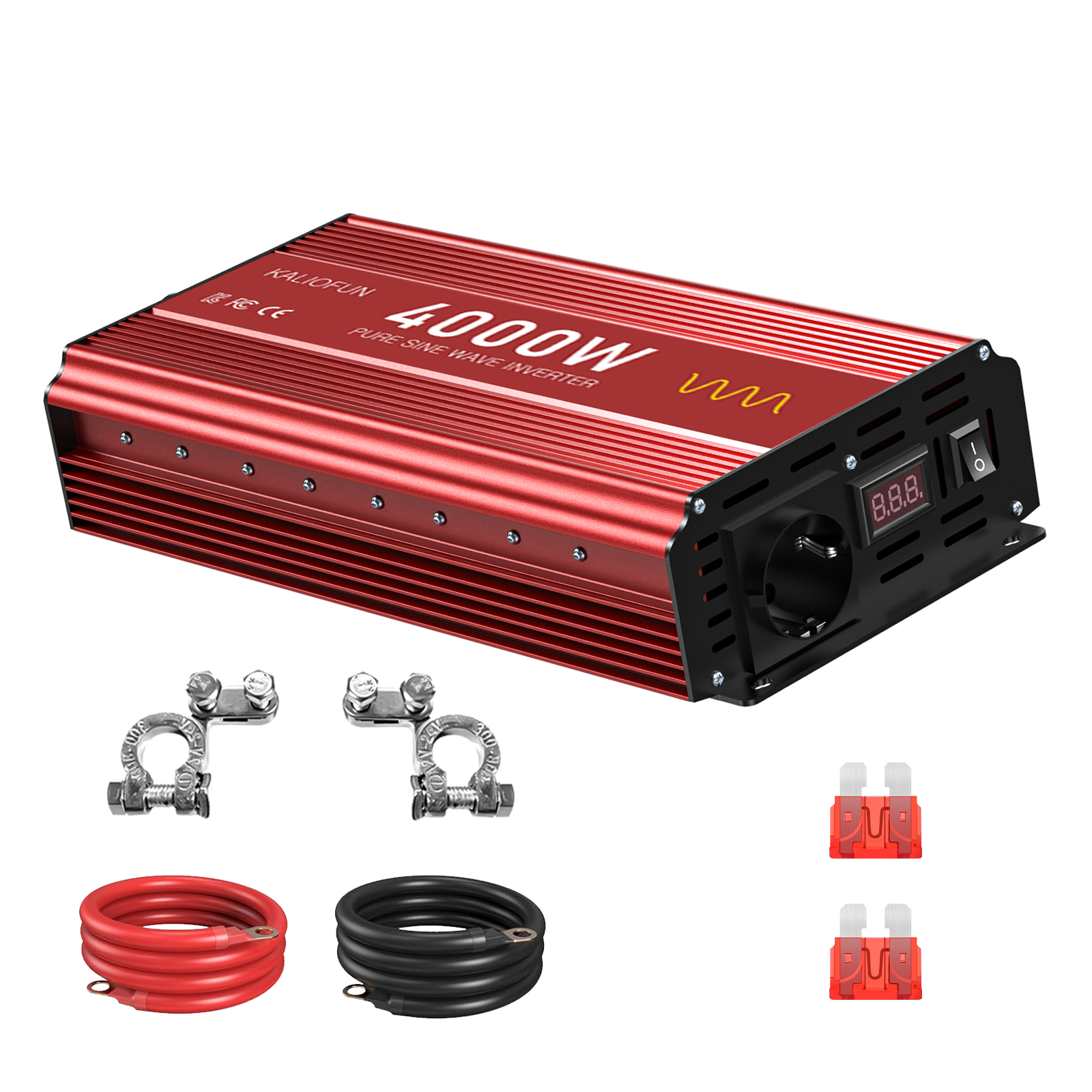 KALIOFUN 순수 정현파 인버터 한국형 플러그 60hz 220V KC인증 4000W, 1개, 현재가 263,860원