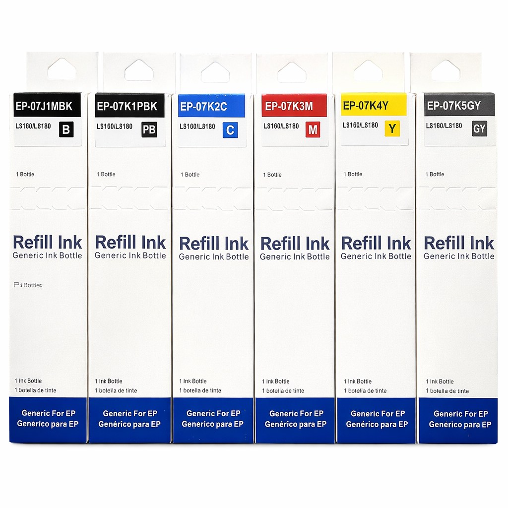 잉크아울렛 엡손 011 012 호환잉크  T07J  T07K 호환잉크 6색세트  L8160 L8180 T07J1 T07K1 15,290원
