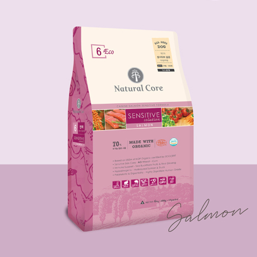 네츄럴코어 유기농 ECO-6 센시티브솔루션 연어 강아지사료, 연어, 6kg, 1개 65,490원