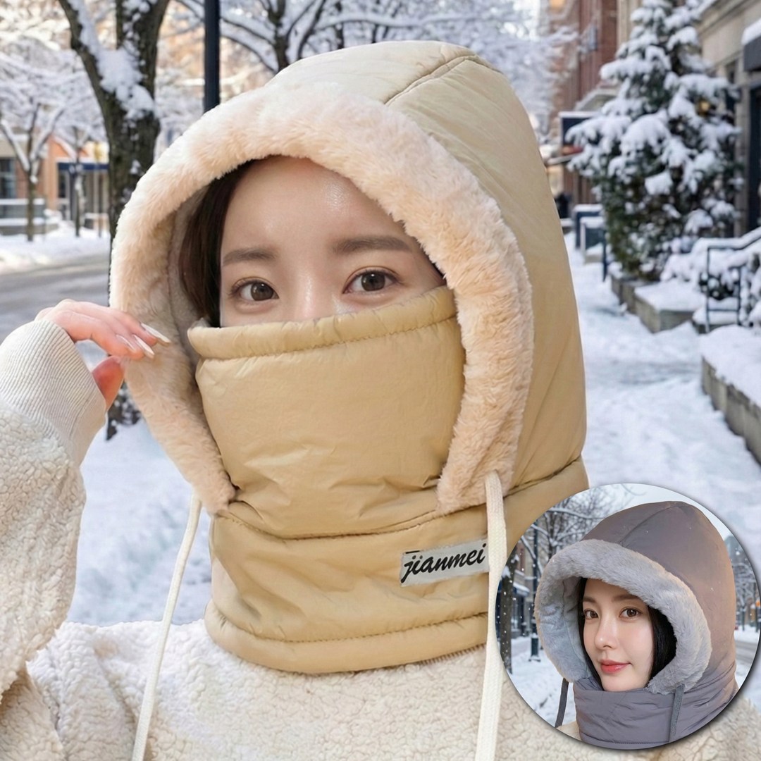 지애랑 패딩 후드 넥워머 바라클라바 방한 방수 13,900원