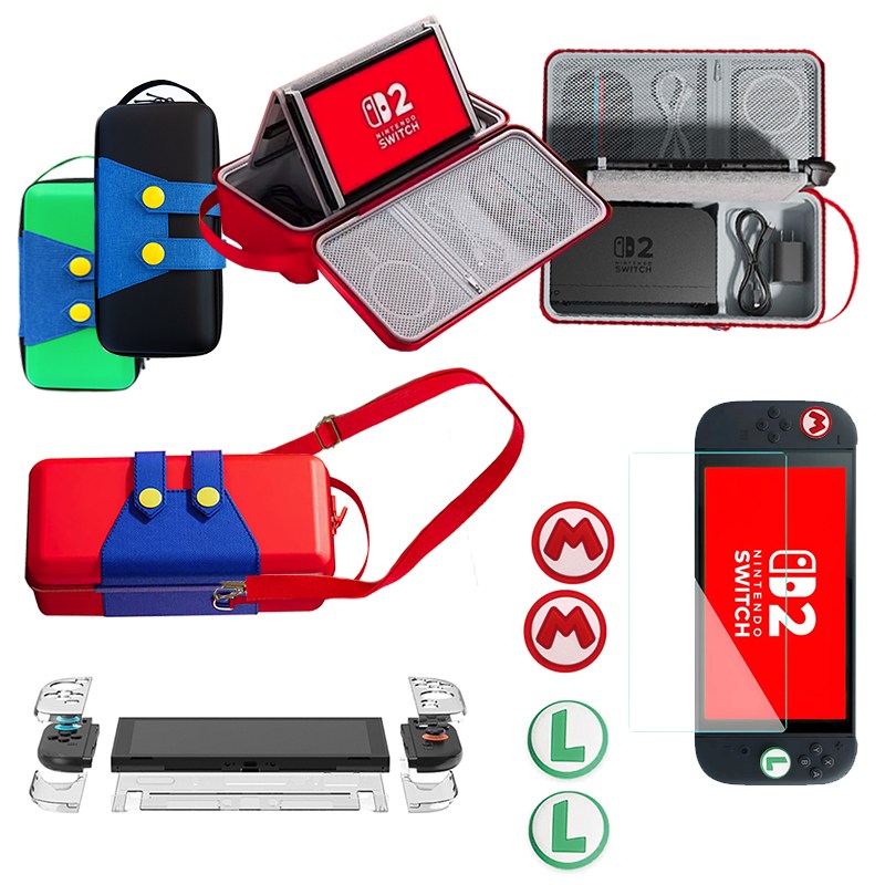 아싸라봉 닌텐도 스위치2 마리오 올인원백 가방 스타터 악세서리 6종 패키지 세트, 1세트, 그린, SW2-마리오 올인원백 6종 패키지 319,000원