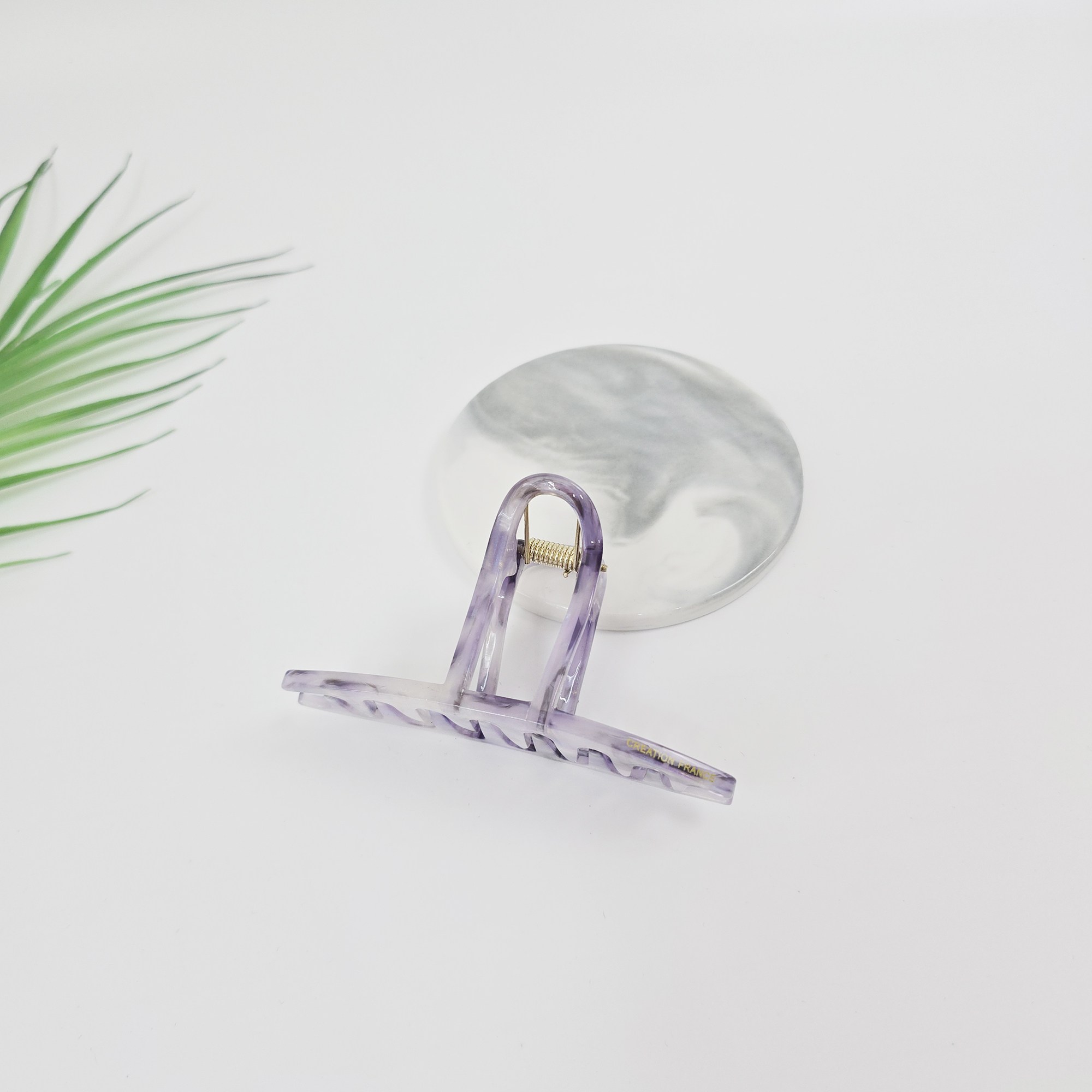 시크몽 프랑스핀 라운디 일자 9cm 스몰 반머리 헤어 집게핀 15,300원