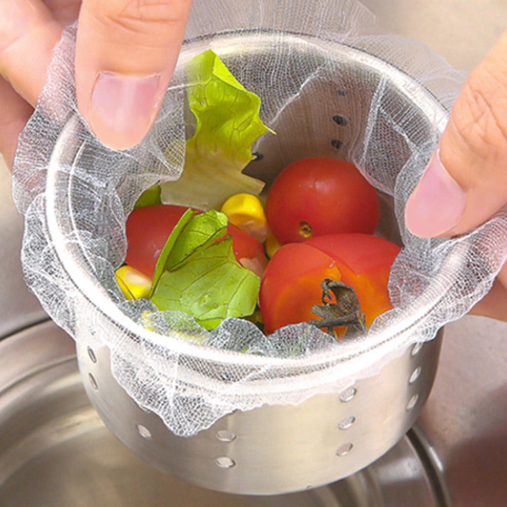 밸류 싱크대 음식물 쓰레기 찌꺼기 배수구 관리 거름망 90매, 화이트, 1개 9,800원