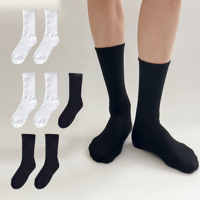 퀄리탑 남성용 쫀쫀하고 목이 긴 무지 스포츠 장목 양말 17,120원