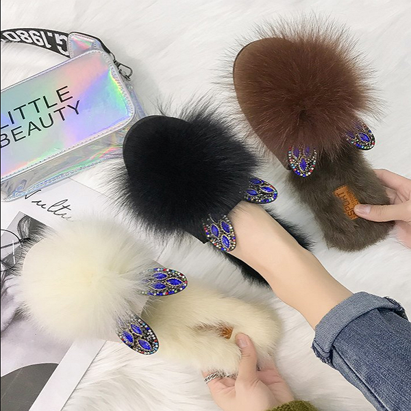 5시주문건 당일배송 fooi 제이스 리얼 겨울 퍼 토끼 슬리퍼 프리미엄 빠른배송 11,500원