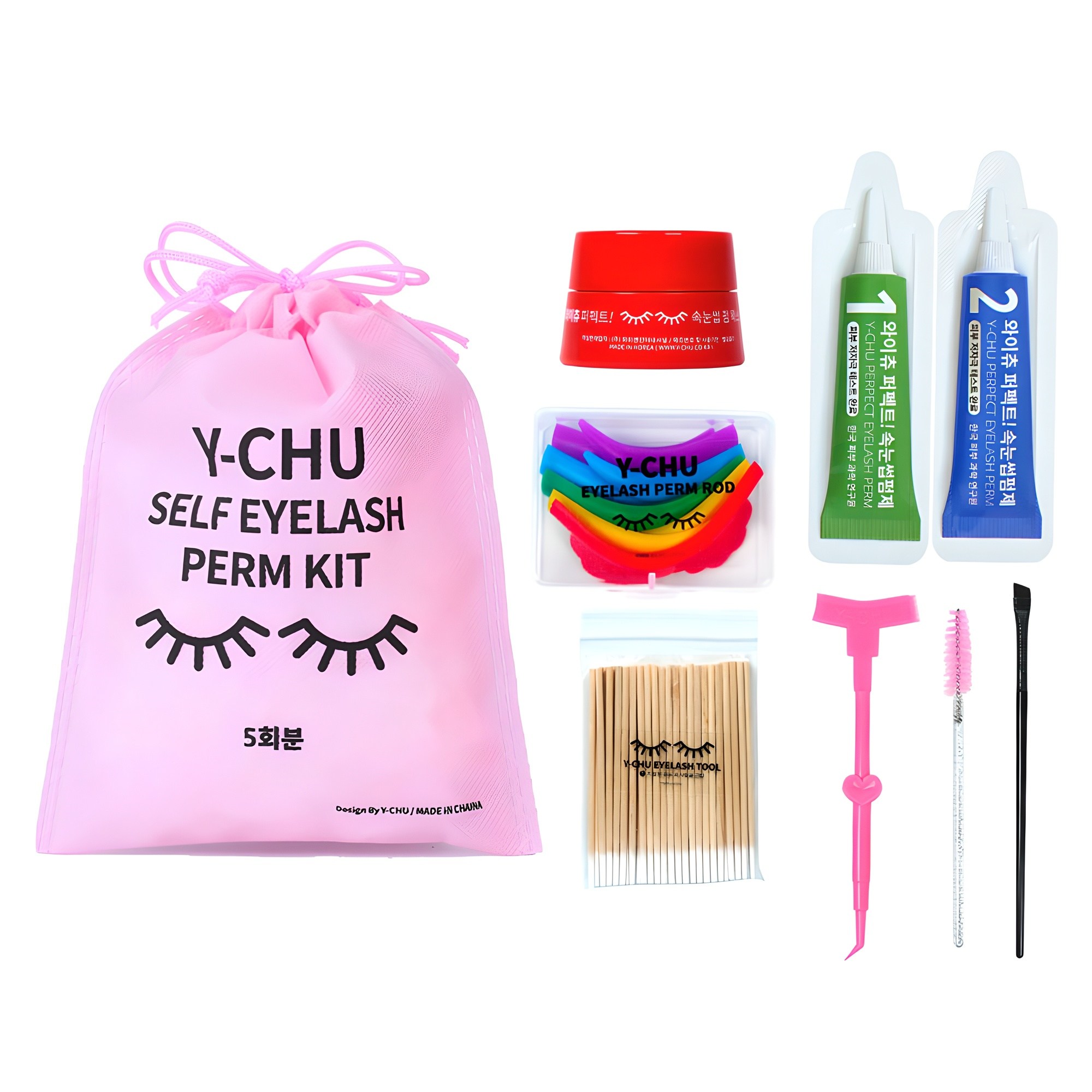와이츄 시즌3 노글루 셀프 속눈썹펌 키트 5회분 풀세트, 혼합색상, 1세트 17,900원
