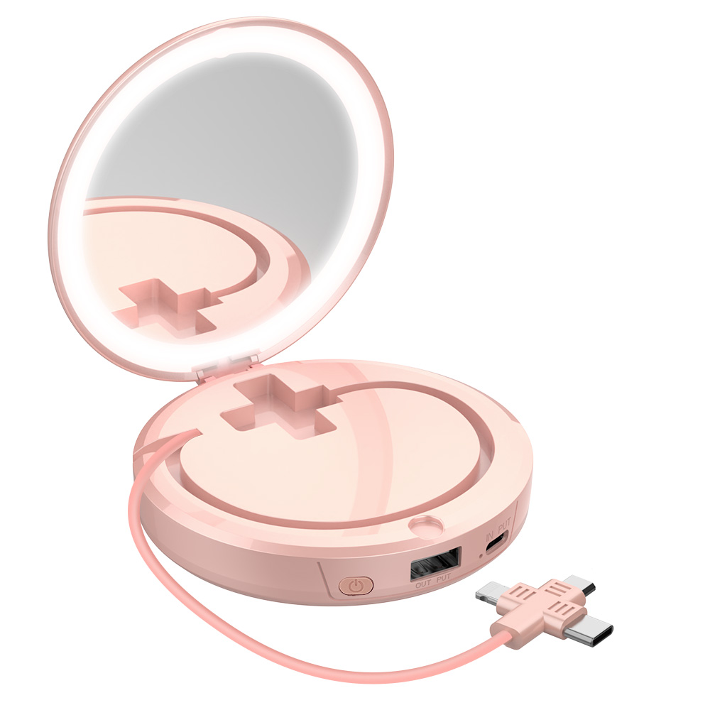 THOUSTA USB 충전식 휴대용 자체 케이블 LED 거울 손난로 보조배터리 5000mAh 19,800원