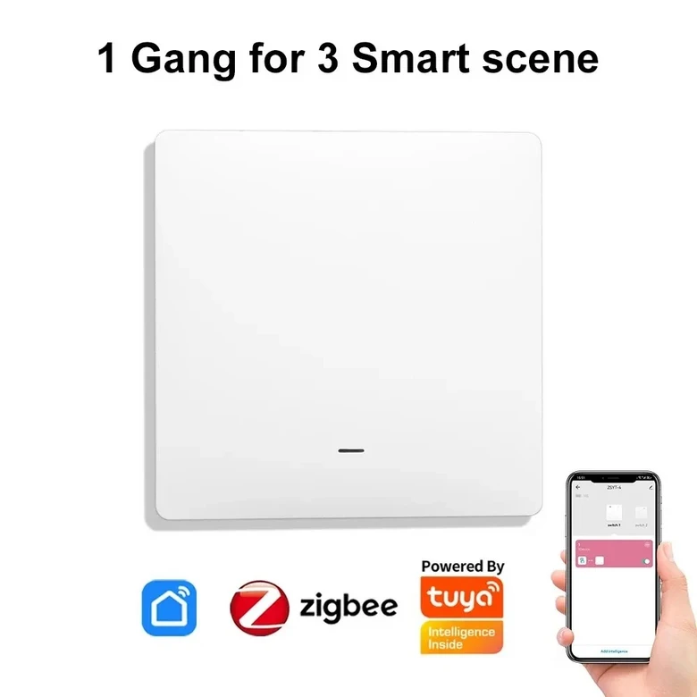 투야 지그비 씬 스위치 벽 무선 스마트 라이트 푸시 단추 컨트롤러 1 갱 2 3/4 17,700원