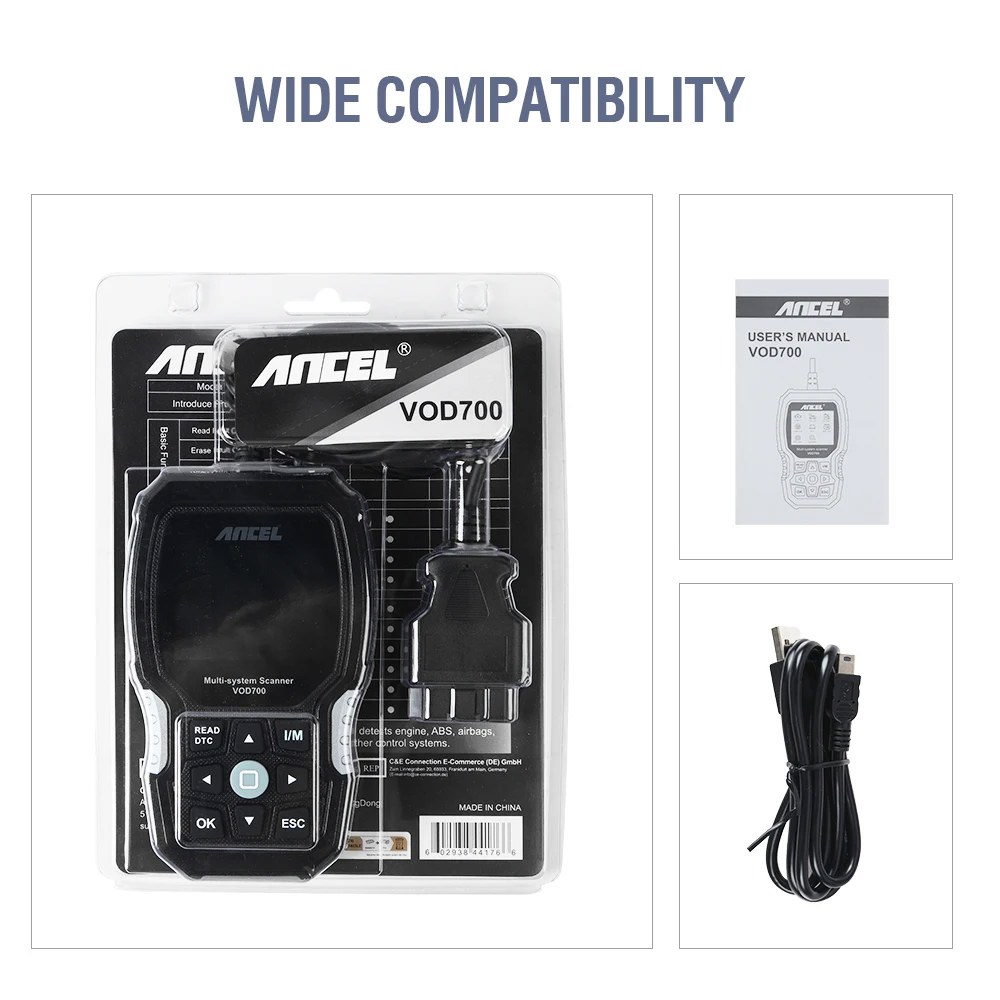 ANCEL 볼보 OBD2 스캐너, 모든 시스템 자동차 코드 리더 진단 스캔 도구, ABS 오일 BMS EPB TPMS DPF 리셋, 177,200원