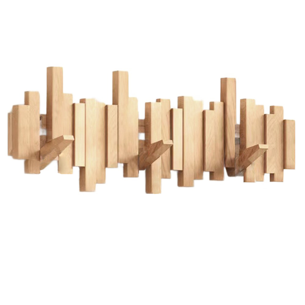 라라공방 모던 인테리어 8구 벽옷걸이, 네추럴우드, 1개 36,970원