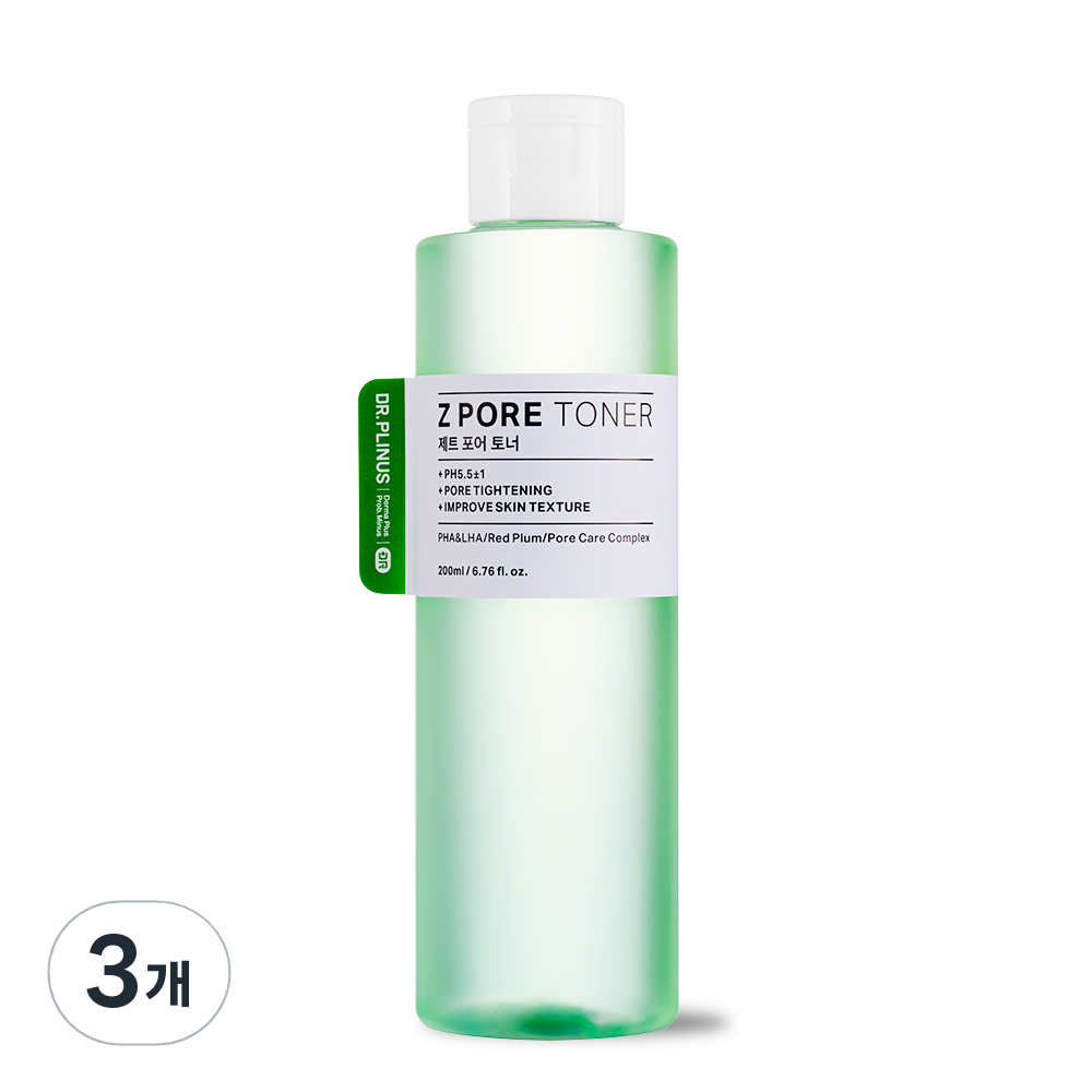 닥터플리너스 제트 포어 토너 약산성 파하 기미 모공 스킨, 3개, 200ml 65,800원
