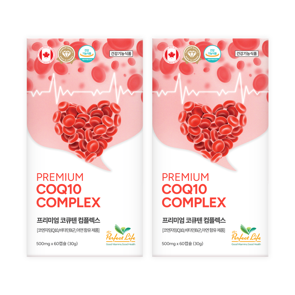 퍼펙트라이프 프리미엄 코큐텐 컴플렉스 / 코엔자임Q10, 비타민B군, 아연 함유, 60정, 2개 89,000원