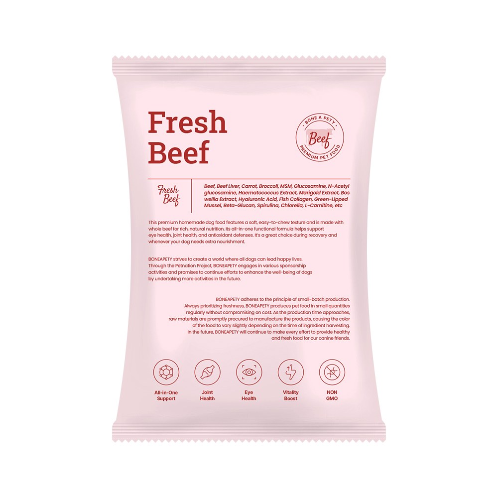 본아페티 플러스 강아지 소고기 수제사료 활력 종합 기능성 프리미엄 스팀사료, 소+간, 30g, 1개 950원