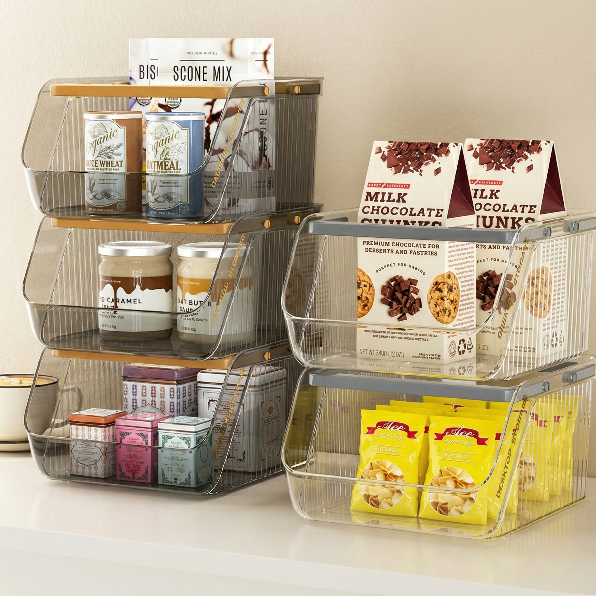 플래틱 탕비실 깔끔 정리 티백 캡슐 커피 보관함, 2개, 투명 13,900원