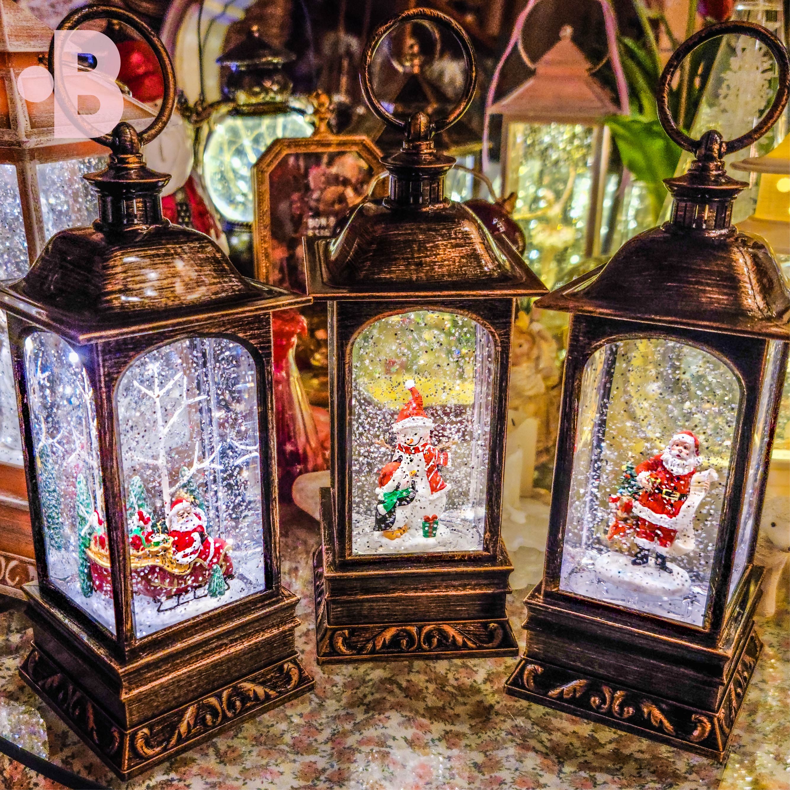 본디자인랩 루나 랜턴 워터볼 오르골 크리스마스 스노우볼 무드등 34,500원