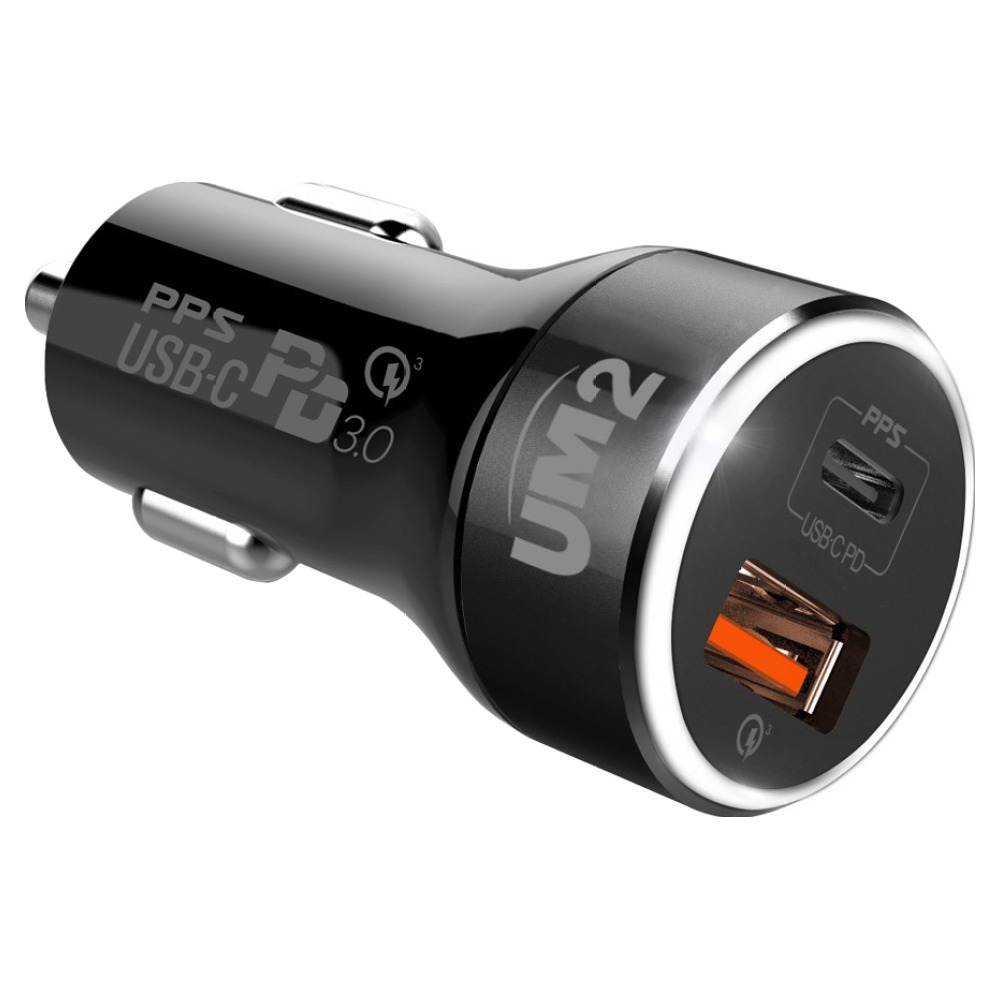 유엠투 C타입 USB 45W PD PPS 차량용 고속충전기, UMCH45, 블랙 11,900원