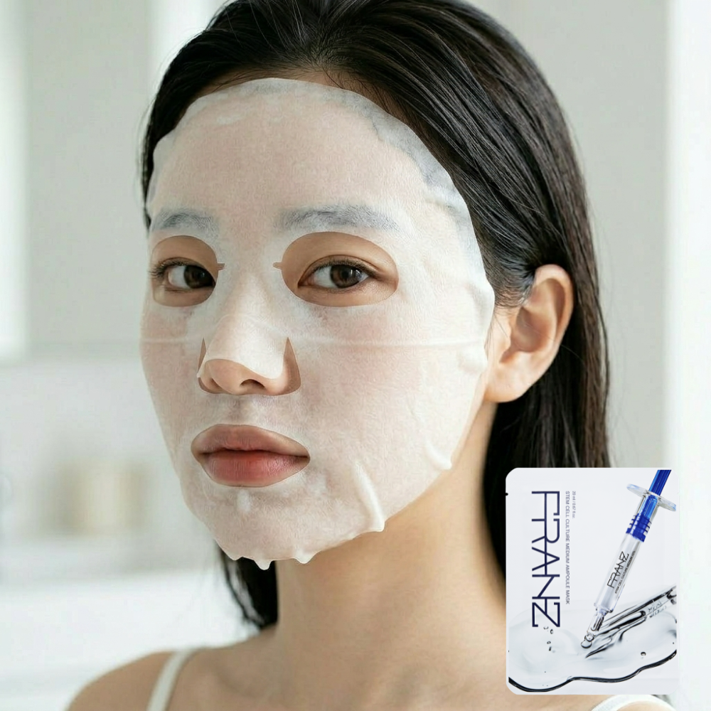 프란츠 줄기세포배양액 앰플 마스크팩 5매입 미백 주름 개선 이중 기능성 수분팩, 1개, 5개입 21,000원