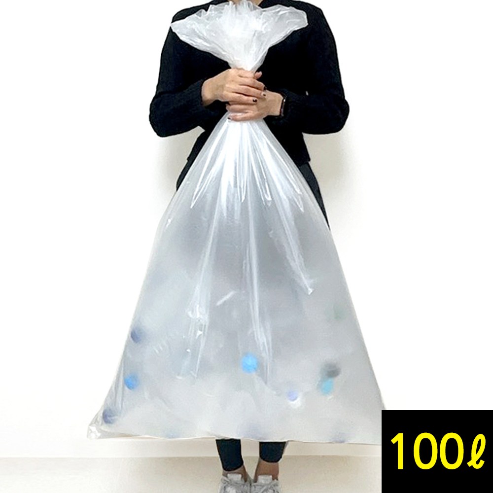 좋은포장 대용량 재활용 쓰레기봉투 투명 50장, 1세트, 100L 8,800원