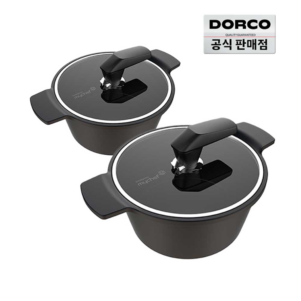 [도루코] 뉴캐스트 초콜릿 인덕션 IH 냄비2종세트(양20+양수24), 초콜릿, 1세트, 양수20cm+양수24cm 99,900원